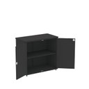 Ver imagem 4 de Armário Baixo para Escritório com 2 Portas P25 Preto