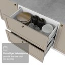 Ver imagem 6 de Balcão de Cozinha 80 cm 2 Gavetas (sem Tampo) Branco/Crema Vik Madesa