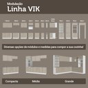 Ver mais imagens de Balcão de Cozinha 80 cm 2 Gavetas (sem Tampo) Branco/Crema Vik Madesa