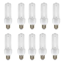 Lampada Fluorescente 220v 15w Kit 10 Unidades Branco Frio Iluminaçao Ambiente Residencial Comercial - 1