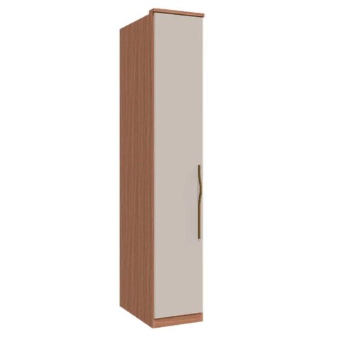 Guarda Roupa 1 Porta com Prateleira 2450x428mm Setiba Plus Rimo Carvalho/off White