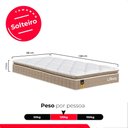 Ver imagem 2 de Colchão Solteiro Life D33 Pillow Top Bege 17x88x188cm