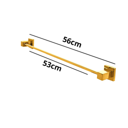 Porta Toalha de Banho Grécia Luxo Dourado - 6