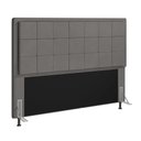 Ver imagem 2 de Cabeceira Casal Cama Box 140cm para Quarto Onix Suede Grafite M11 - D’Rossi