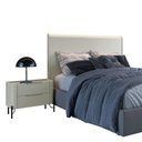 Ver imagem 2 de Conjunto Cabeceira e 1 Mesa de Cabeceira 164cm Casal Mdf Cor:luna com Preto