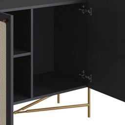 Balcao Cafe Bar 2 Portas Palhinha 28928 Linha Oslo Nero Artesano - 6