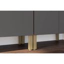 Ver imagem 5 de Gabinete de Cozinha Modulado Balcão P/ Pia Nápoli Prime 3 Portas e 2 Gavetas S/tampo 120cm Amendoa