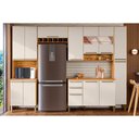 Ver mais imagens de Gabinete de Cozinha Modulado Balcão P/ Pia Nápoli Prime 3 Portas e 2 Gavetas S/tampo 120cm Amendoa
