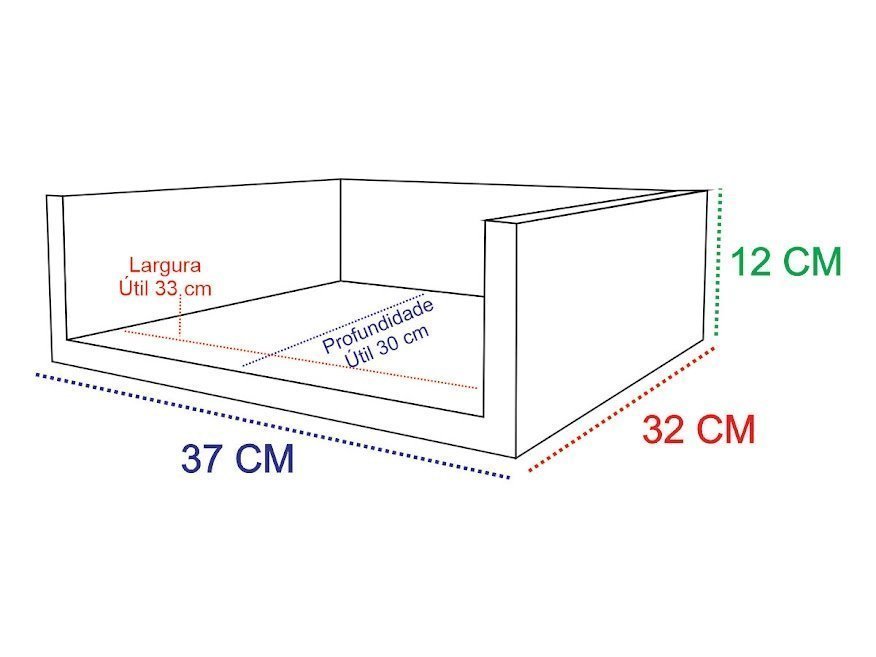 Nicho Prateleira Para Cafeteira E Filtro Mdf Branco 18 Mm - 4