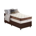 Ver imagem 1 de Cama Box Solteiro: Colchão Molas Anjos Superlastic King Best + Base Courano Brown(88x188)