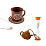 Kit Xícara com Aquecedor Usb Infusor Chá Estilo Timer Prana - 1
