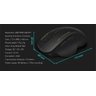 Mouse sem Fio 1600 Dpi 2,4 Ghz 6 Botões Usb Ergonômico Gamer - 7