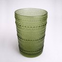 Ver imagem 3 de Conjunto de 6 Copos de Vidro Verde com Bolhas 385ml