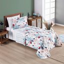 Ver imagem 2 de Kit Colcha + Jogo de Cama Bouti Kids Solteiro Infantil 5 Peças 100% Poliéster - Bombeiro