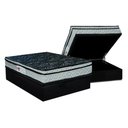 Ver imagem 1 de Conjunto Box Baú Casal: Colchão Espuma Paropas D28 Conforto Firme + Base Crc Suede Black (138x188)
