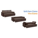 Ver imagem 4 de Sofá Cama Retrátil e Reclinável 180cm Velosuede Danubio Yescasa