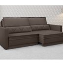 Ver imagem 1 de Sofá Cama Retrátil e Reclinável 180cm Velosuede Danubio Yescasa