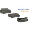 Sofá Cama Retrátil e Reclinável 180cm Velosuede Danubio Yescasa - 4