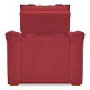 Ver imagem 4 de Poltrona da Vovó Reclinável Super Confortável de Veludo:Vermelho