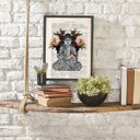 Ver imagem 2 de Quadro Buda Zen 24x18cm - com vidro:Madeira branca
