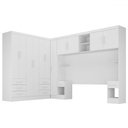 Ver imagem 3 de Guarda-roupa Modulado Soberano 11 Portas 8 Gavetas Branco - Panorama Móveis