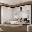 Ver imagem 1 de Guarda-roupa Modulado Soberano 11 Portas 8 Gavetas Branco - Panorama Móveis
