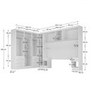 Ver imagem 4 de Guarda-roupa Modulado Soberano 11 Portas 8 Gavetas Branco - Panorama Móveis