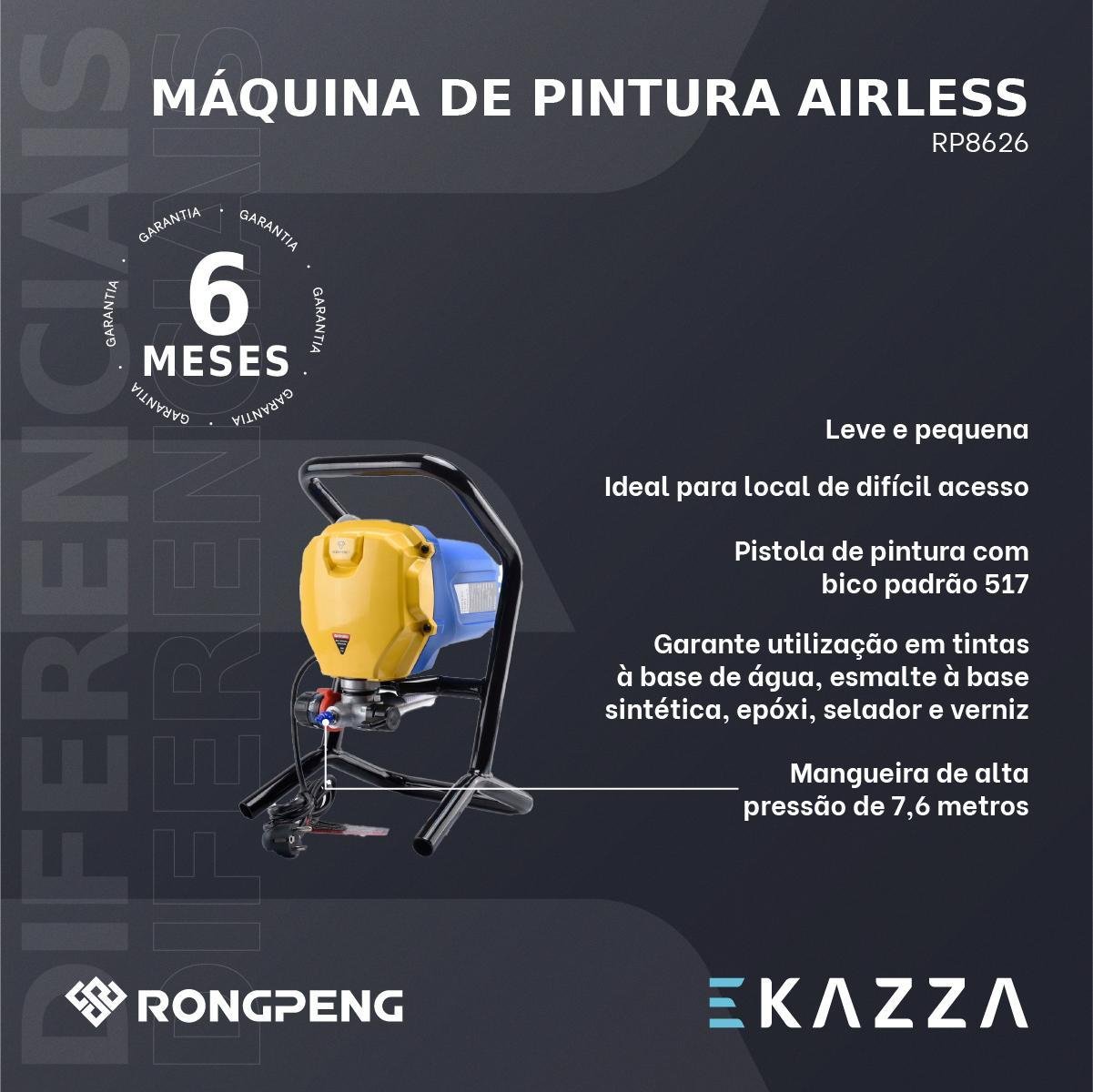 Máquina de Pintura Airless Rp8626 - Rongpeng - 3