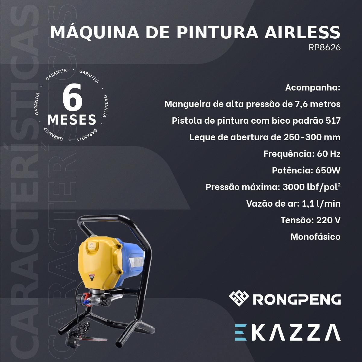 Máquina de Pintura Airless Rp8626 - Rongpeng - 2