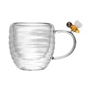 Ver imagem 1 de Jogo 12 Xícarasde Café Vidro Parede Dupla Abelha Lovely Bee 80ml Lyor
