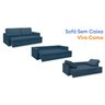 Sofá Cama Retrátil e Reclinável 200cm Velosuede Danubio Yescasa - 4