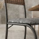 Ver imagem 4 de Kit 6 Cadeiras Atlanta Corino Paraopeba e Rattan Carvalho Tubo Martelado