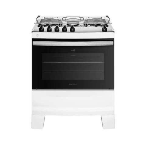 Fogão de Piso a Gás Atlas Agile Up 5 Bocas 86L Branco Bivolt