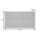 Ver imagem 2 de Armário Aéreo para Cozinha 3 Portas 120cm Lavanda Provençal Cor Branco Liso - Mademovel
