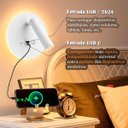Ver imagem 4 de Arandela Direcionável LED Leitura Sala c/USB e USB C BET81