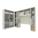 Ver imagem 3 de Guarda-roupa Casal Modulado Seletto 9 Portas 9 Gavetas Me30 Areia/jequitibá - Henn