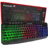 Teclado Gamer Multimidia SPIDER BLACK Preto Fortrek - 1