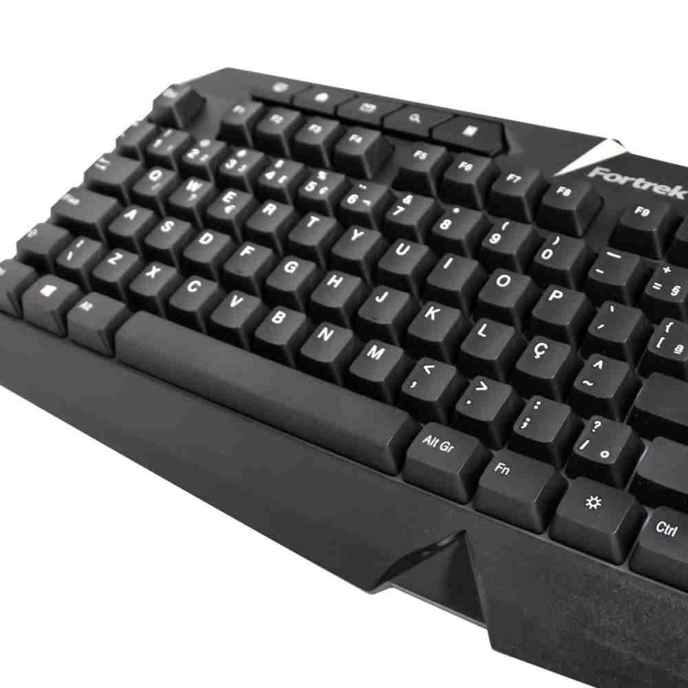 Teclado Gamer Multimidia SPIDER BLACK Preto Fortrek - 4