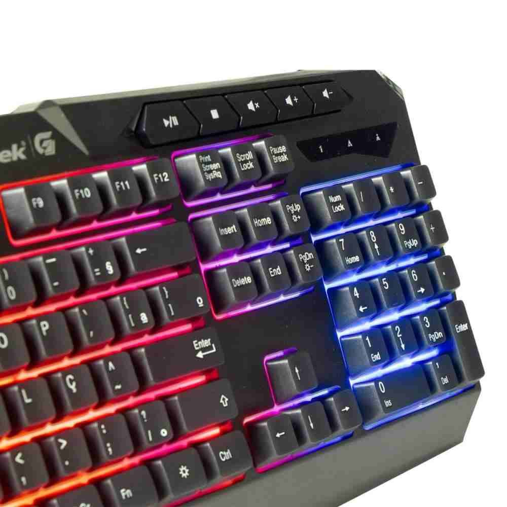 Teclado Gamer Multimidia SPIDER BLACK Preto Fortrek - 2