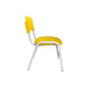 Ver imagem 6 de Kit 4 Cadeiras Infantil Iso Amarela Brinquedoteca Escolas Ecomhome