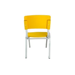 Kit 4 Cadeiras Infantil Iso Amarela Brinquedoteca Escolas Ecomhome - 4
