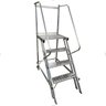 Escada de Alumínio Trepadeira 3 Degraus Corrimão Duplo Plat 1000 Escaleve JC ALUSTAR - 1