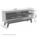 Ver imagem 3 de Rack com Divisórias Paládio Preto Fosco Bechara