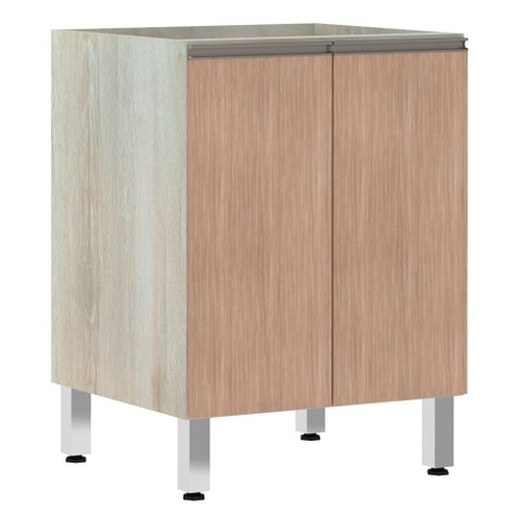 Balcão de Cozinha sem Tampo 60cm 2 Portas Luci Luciane Móveis