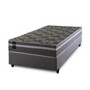 Ver imagem 3 de Conjunto Cama Box Espuma Miami Cinza Solteiro 88x188x62