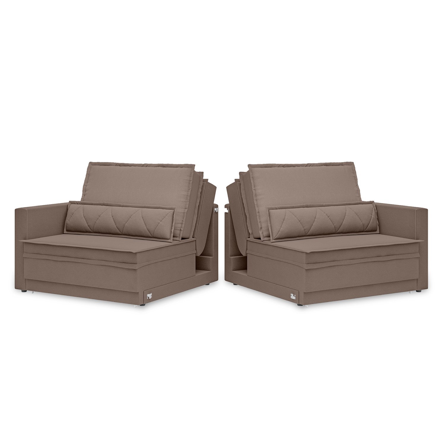 Sofá Cama Retrátil e Reclinável 240cm Velosuede Danubio Yescasa - 7
