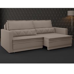 Sofá Cama Retrátil e Reclinável 240cm Velosuede Danubio Yescasa - 1