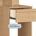 Ver imagem 6 de Escrivaninha Mesa Escritório 1 Gaveta Lira Complemento