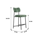 Ver imagem 5 de Kit 2 Banqueta Média Maia Bar Cozinha Espaço Gourmet Verde