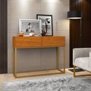 Ver imagem 2 de Aparador Eros 90cm Naturale Estilo Industrial:naturale/dourado